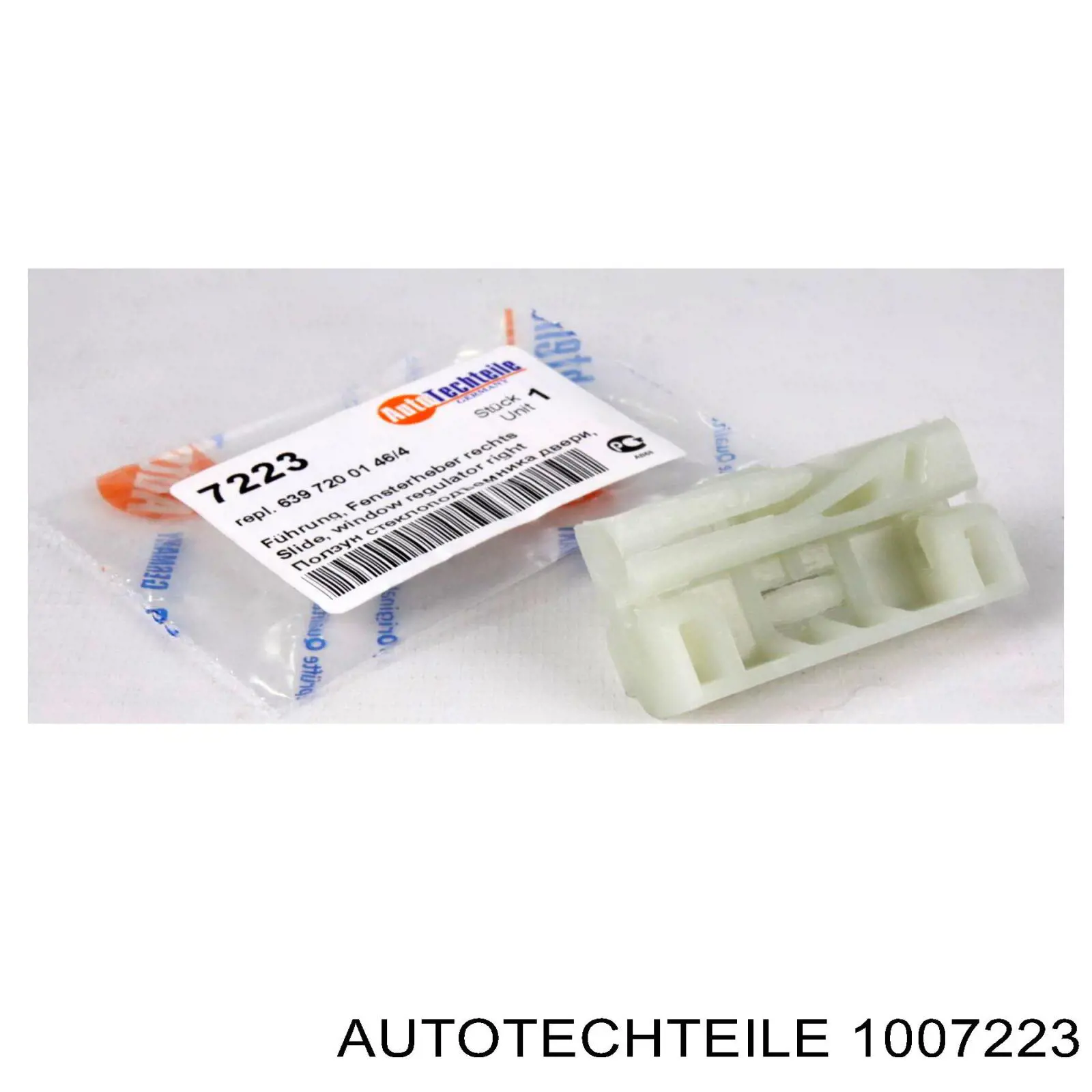 100 7233 Autotechteile kit de reparação do mecanismo de acionamento de vidro da porta dianteira