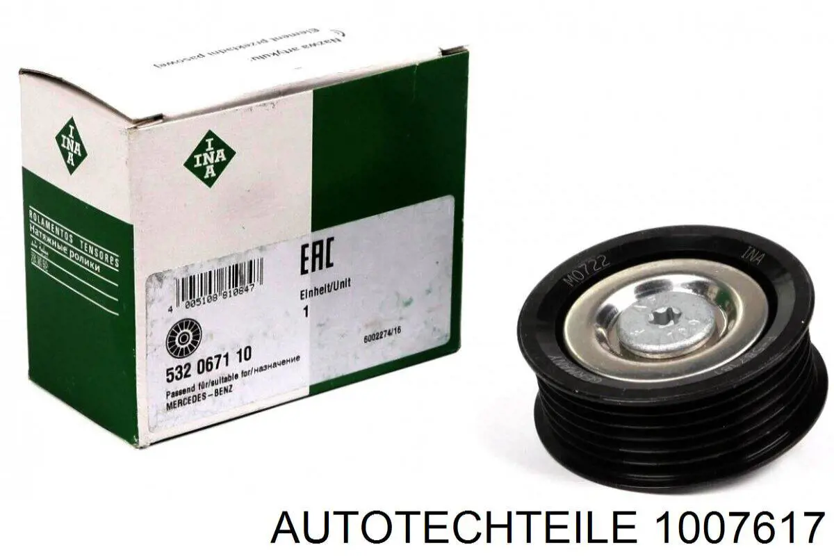 Купить 1007617 Autotechteile Ролик двери боковой (сдвижной) правый центральный