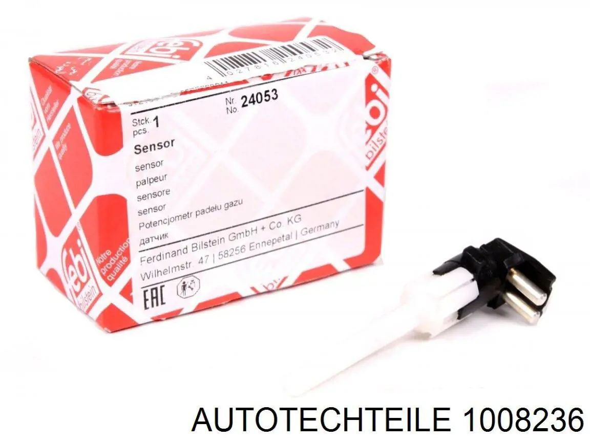 100 8236 Autotechteile катафот (отражатель заднего бампера левый)