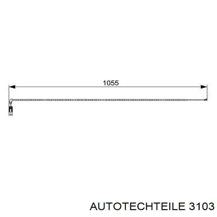 Хомут крепления втулки стабилизатора переднего 3103 Autotechteile