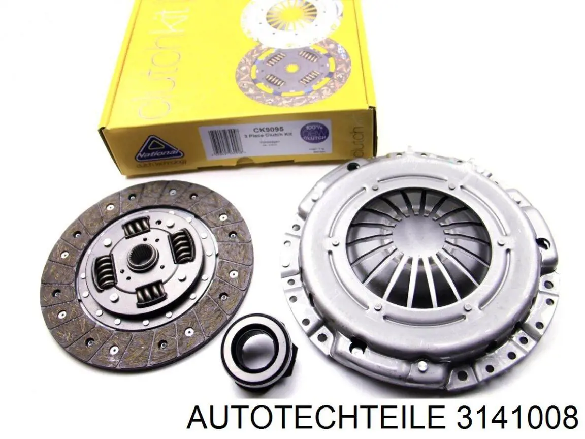 Комплект сцепления (3 части) Autotechteile 3141008 цена, от 76.96 USD