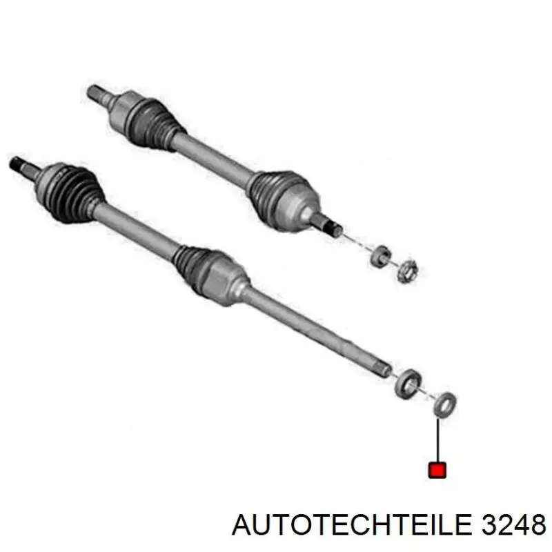 Tornillo (tuerca) de sujeción 3248 Autotechteile