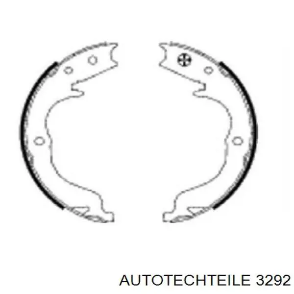 Хомут крепления втулки стабилизатора заднего Autotechteile 3292 цена, от 3.10 USD