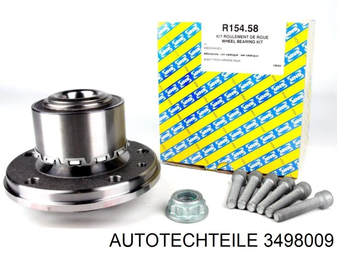 Ступицы передних колес Autotechteile 3498009 цена, от 40.59 USD