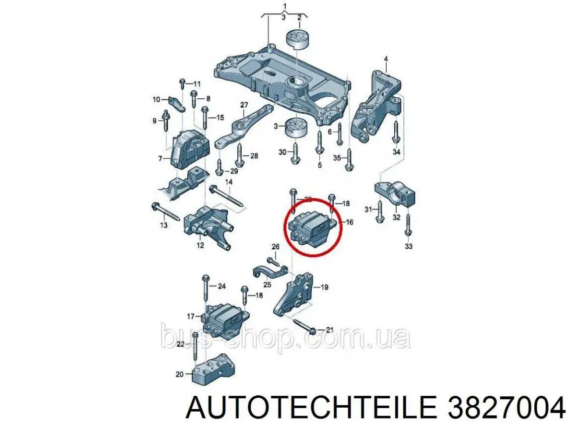 3827004 Autotechteile Корпус фонаря подсветки номерного знака