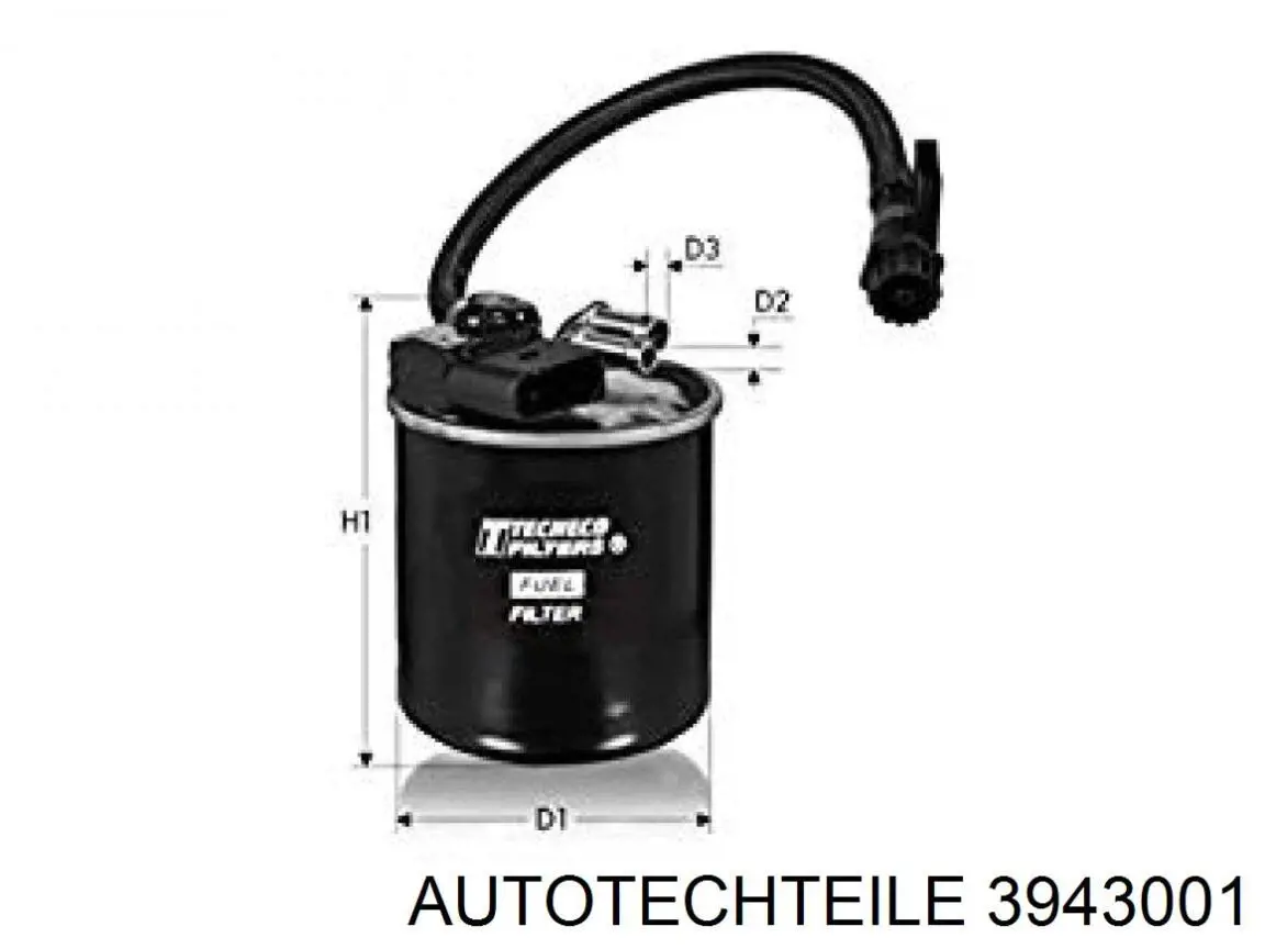 Купить 3943001 Autotechteile Фонарь подсветки номерного знака