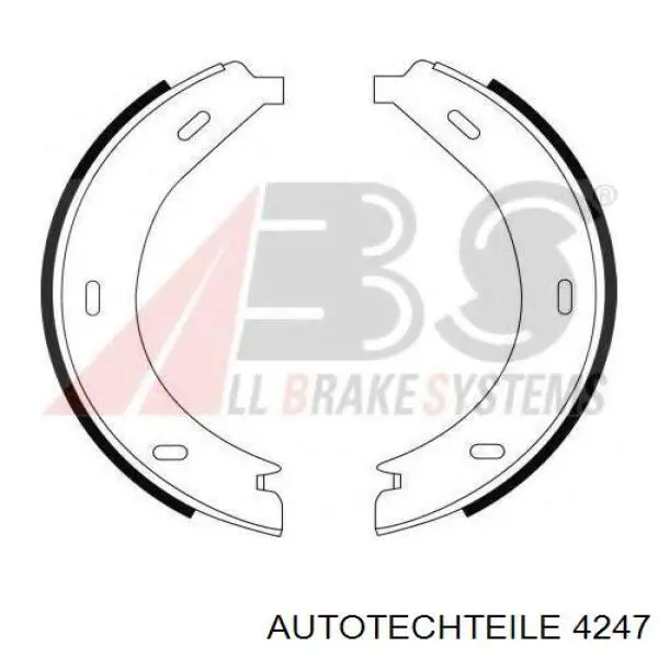 Купить 4247 Autotechteile Колодки ручника/стояночного тормоза