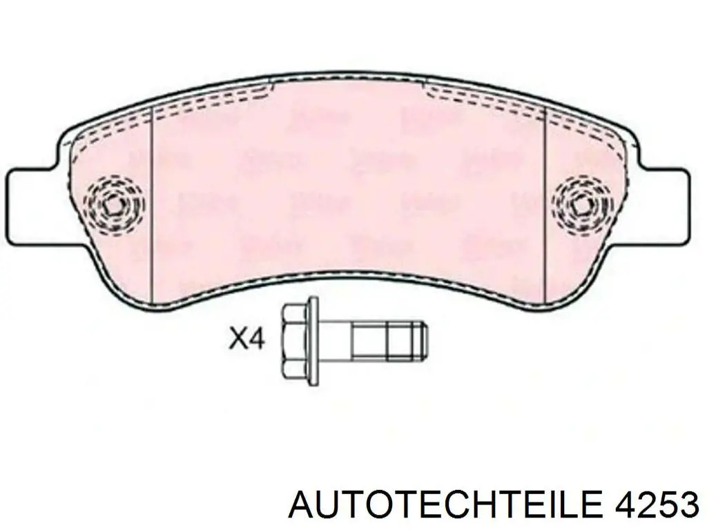 Поршень суппорта тормозного, заднего Autotechteile 1004253 цена, от 12.40 USD