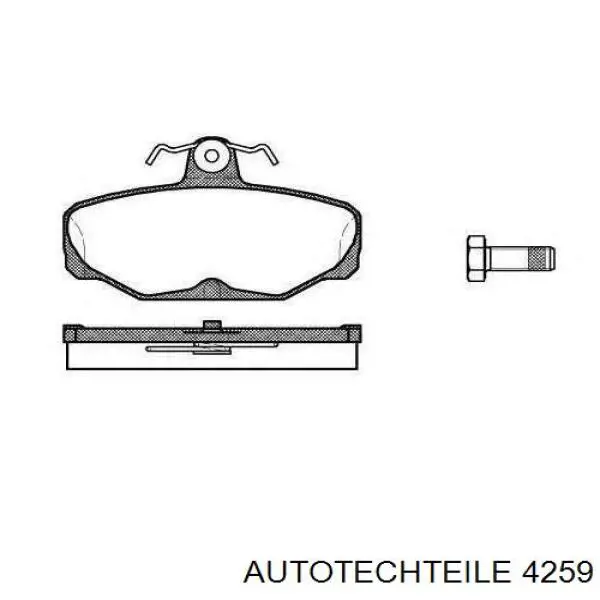 Колодки ручника/стоянкового гальма 4259 Autotechteile