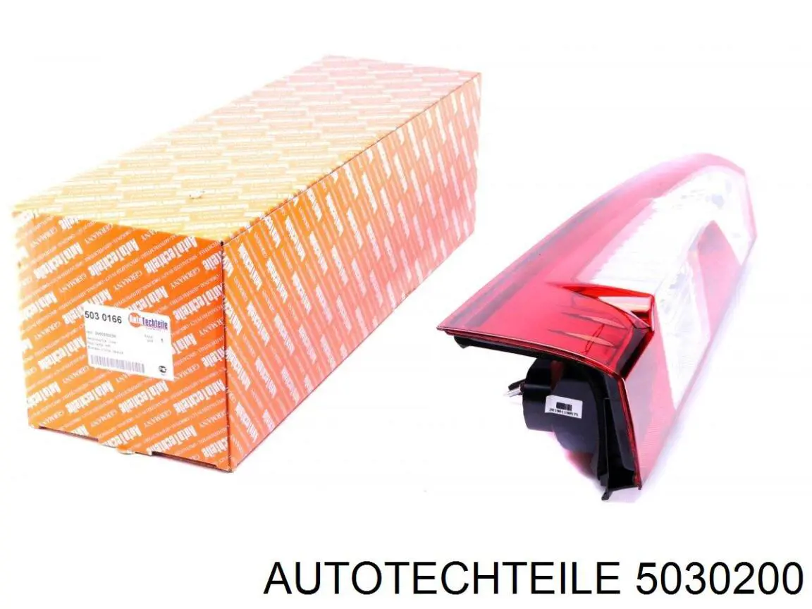 503 0200 Autotechteile vidro da luz traseira