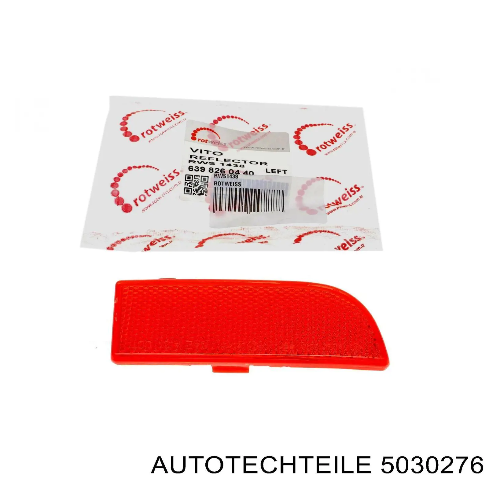 Правый катафот заднего бампера 5030276 Autotechteile