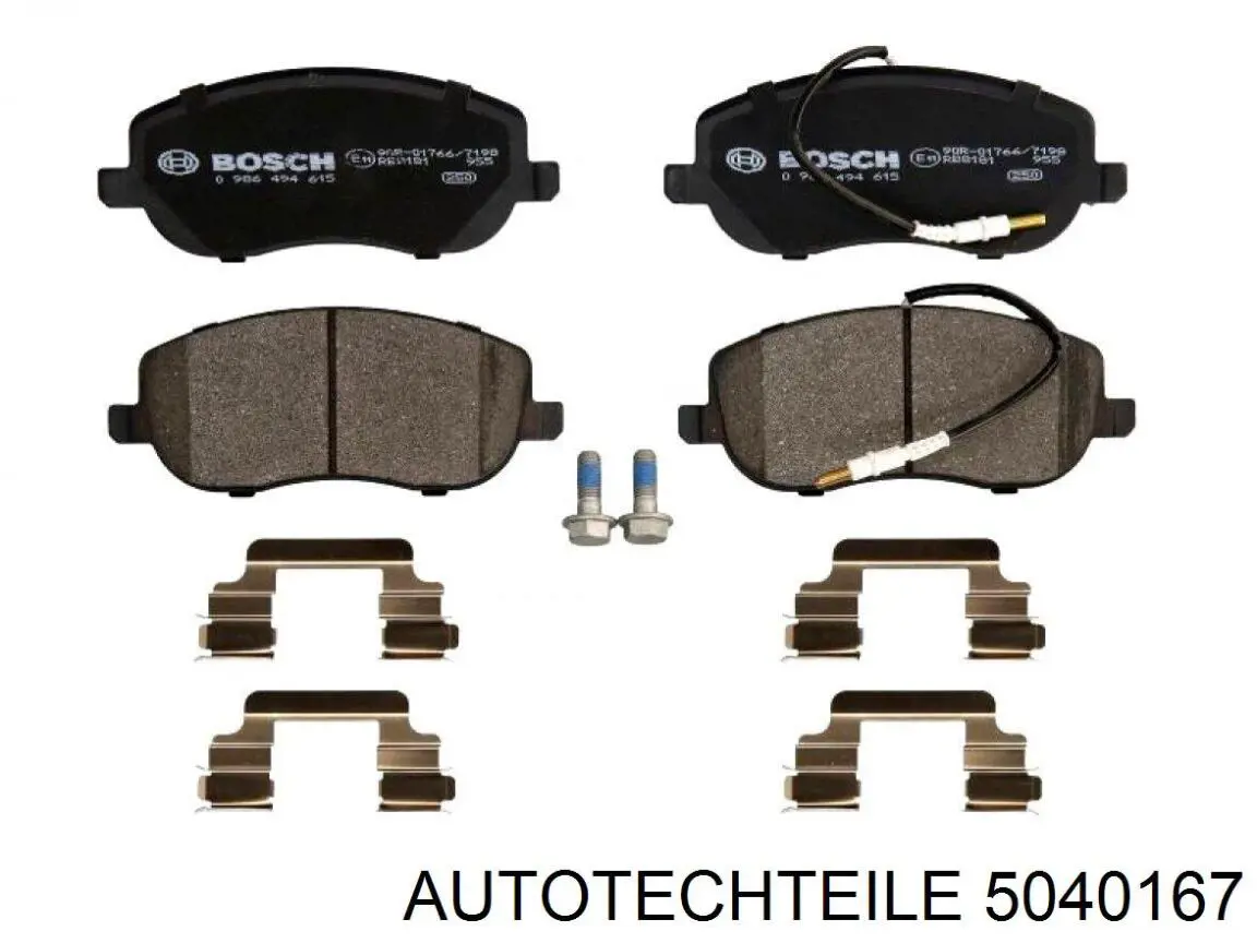 Передние тормозные колодки 5040167 Autotechteile