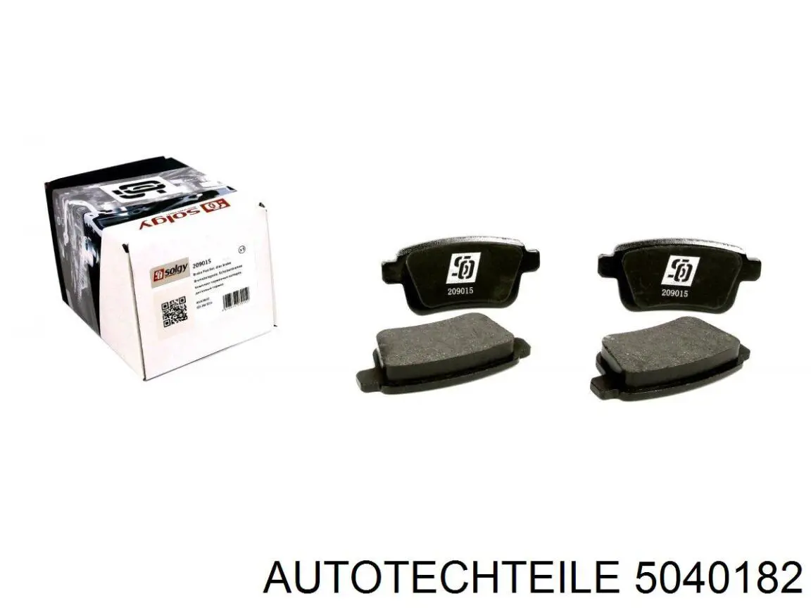 5040182 Autotechteile Колодки тормозные дисковые комплект