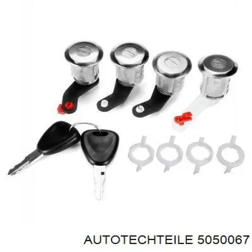 Замок двери боковой/сдвижной Autotechteile 5050067 цена, от 10.23 USD