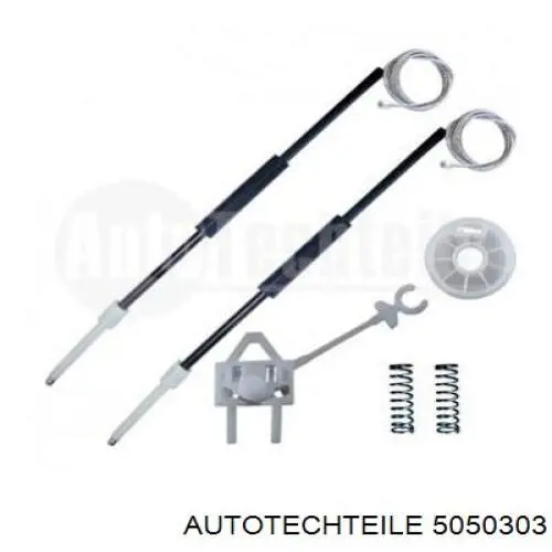 505 0359 Autotechteile kit de reparação do mecanismo de acionamento de vidro da porta dianteira