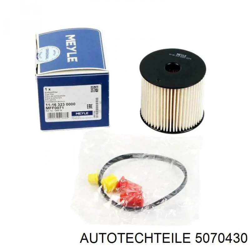 507 0430 Autotechteile caixa de filtro de combustível