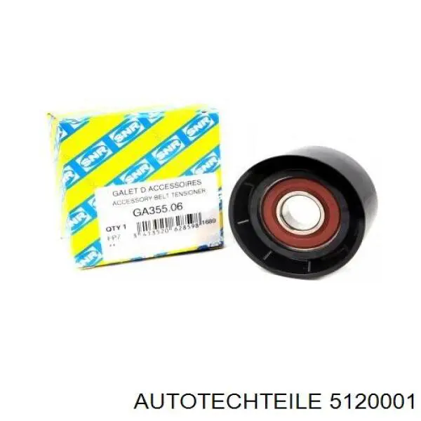 512 0001 Autotechteile rolo parasita da correia de transmissão