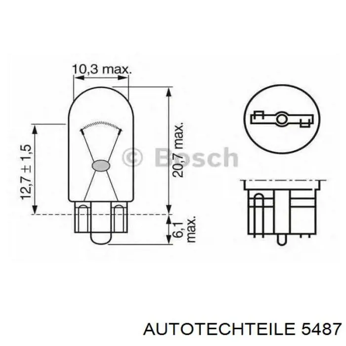 Датчик стоп сигнала 5487 Autotechteile