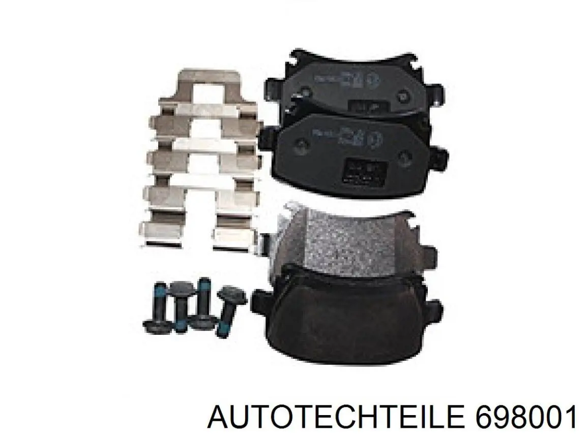 Задние тормозные колодки 698001 Autotechteile