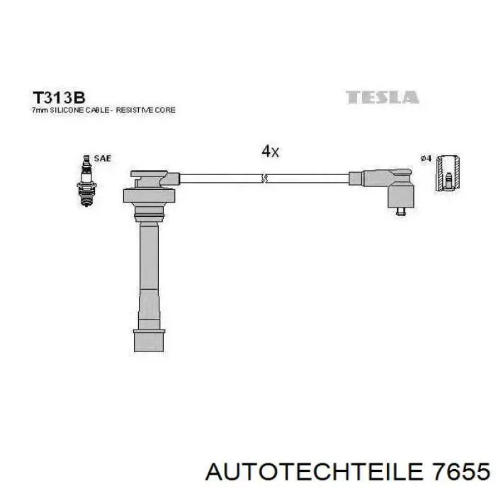 Ролик двери боковой/сдвижной, правый центральный Autotechteile 7655 цена, от 21.26 USD