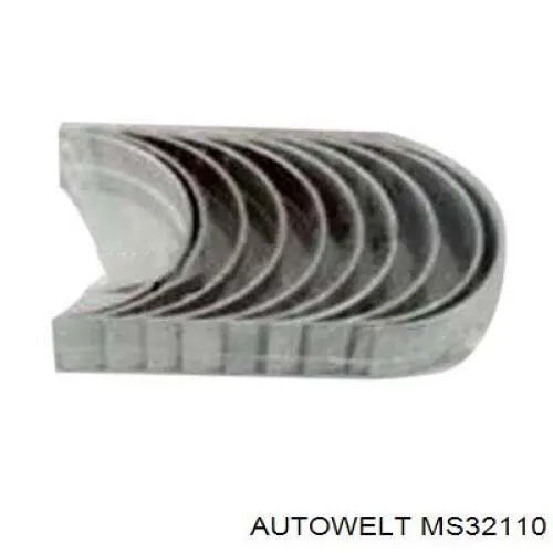 MS32110 Autowelt вкладыши коленвала коренные, комплект, стандарт (std)