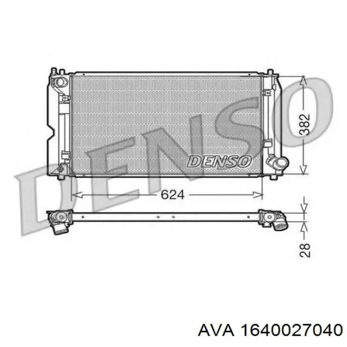 Радиатор 1640027040 AVA