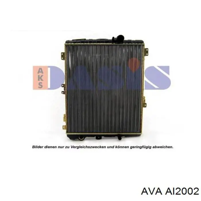 Радиатор охлаждения двигателя AVA AI2002 цена, от 57.86 USD