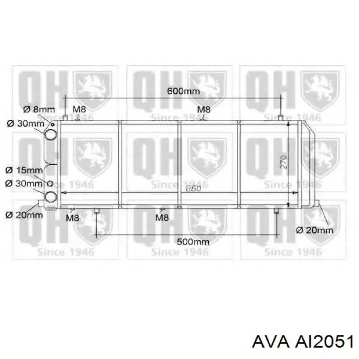 Радиатор AI2051 AVA