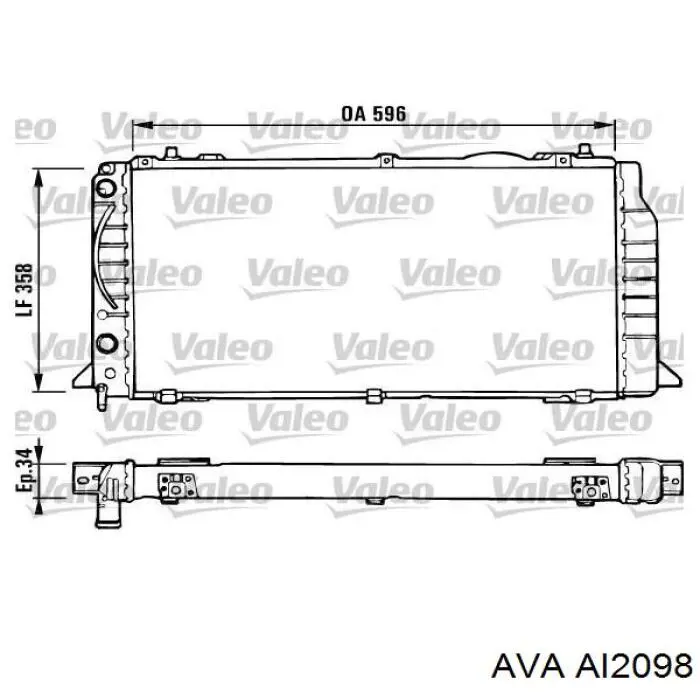 Радиатор AI2098 AVA