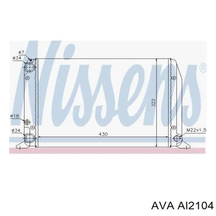 Радиатор AI2104 AVA