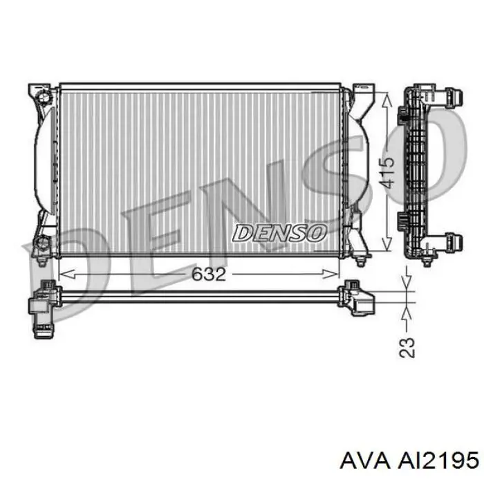 AI2195 AVA Радиатор основной