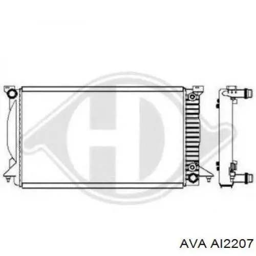 Радиатор охлаждения двигателя AVA AI2207 цена, от 123.02 USD