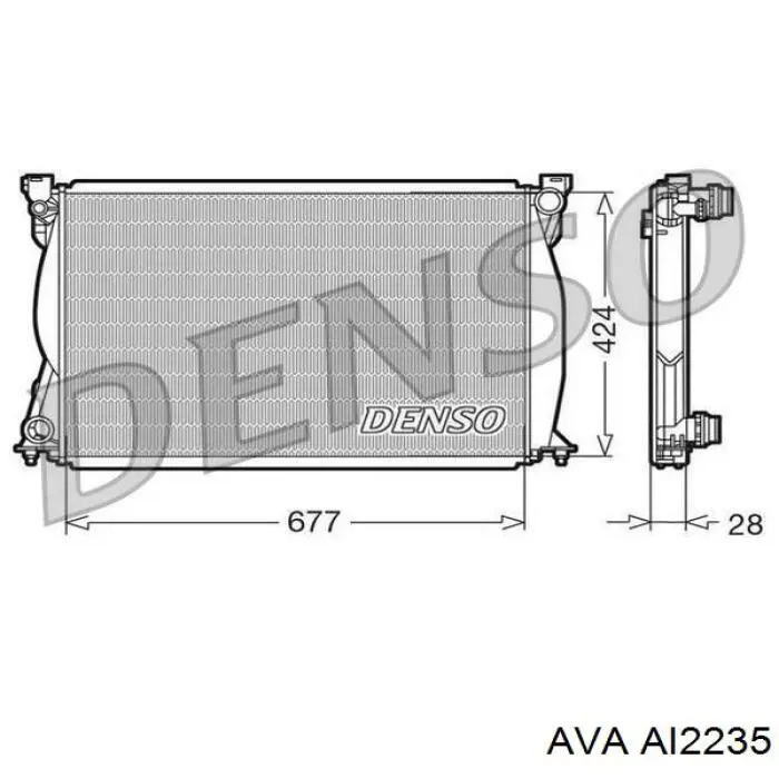 Радиатор AI2235 AVA