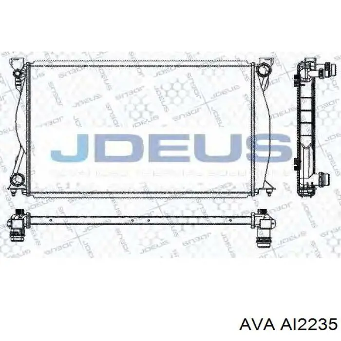 Радиатор охлаждения двигателя AVA AI2235 цена, от 124.40 USD