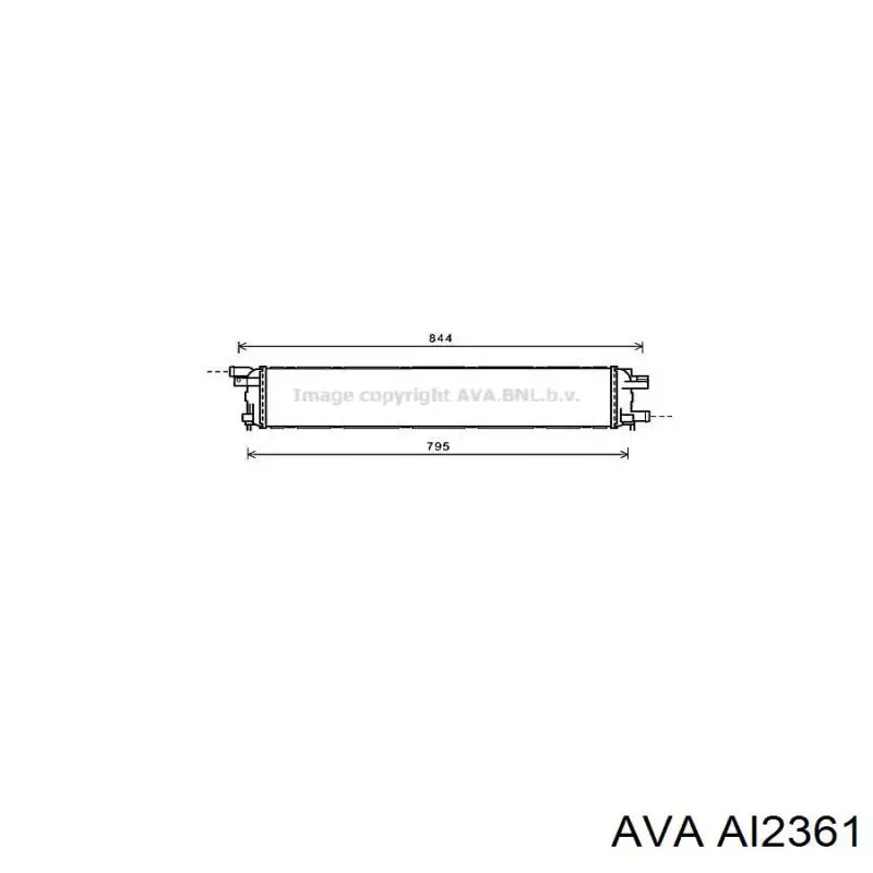AI2361 AVA радиатор охлаждения двигателя дополнительный
