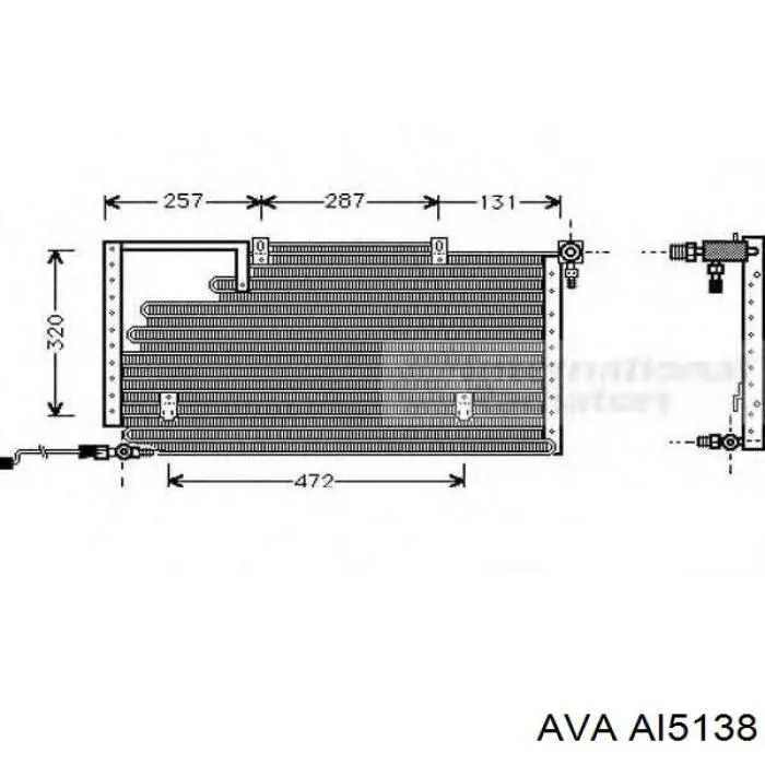 Радиатор кондиционера 443260401F VAG