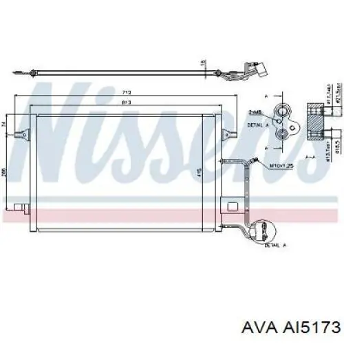 Конденсатор кондиционера AVA AI5173 цена, от 77.09 USD