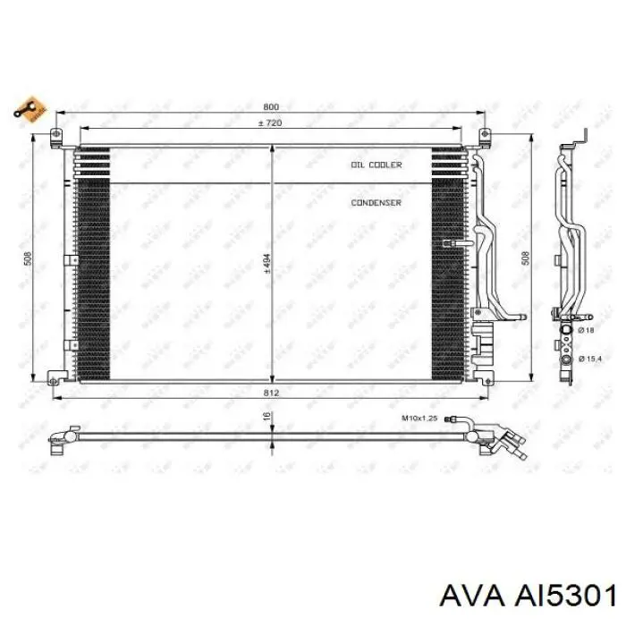 Радиатор охлаждения кондиционера Mahle Original AC271000S