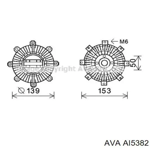 Купить AI5382 AVA Радиатор системы охлаждения кондиционера