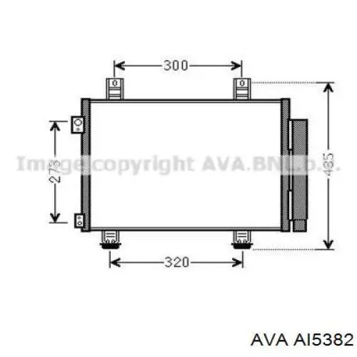 Радиатор кондиционера AI5382 AVA