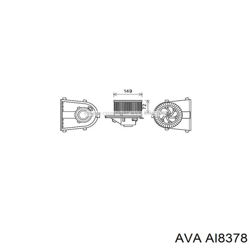Вентилятор печки AI8378 AVA