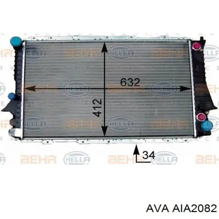 AIA2082 AVA радиатор