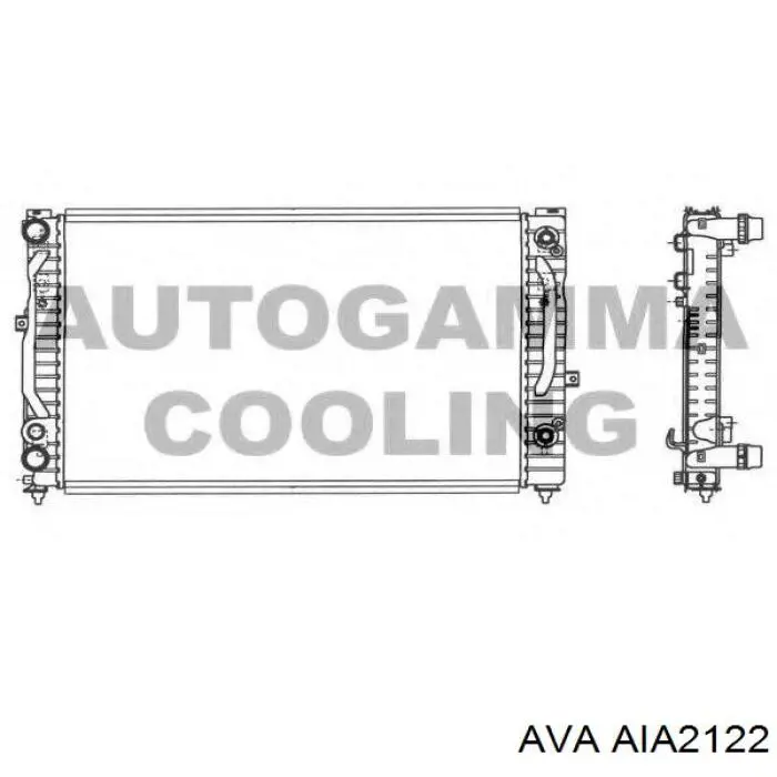 Радиатор AIA2122 AVA