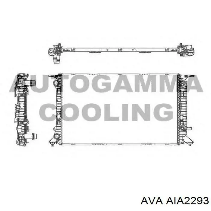 AIA2293 AVA Радиатор основной