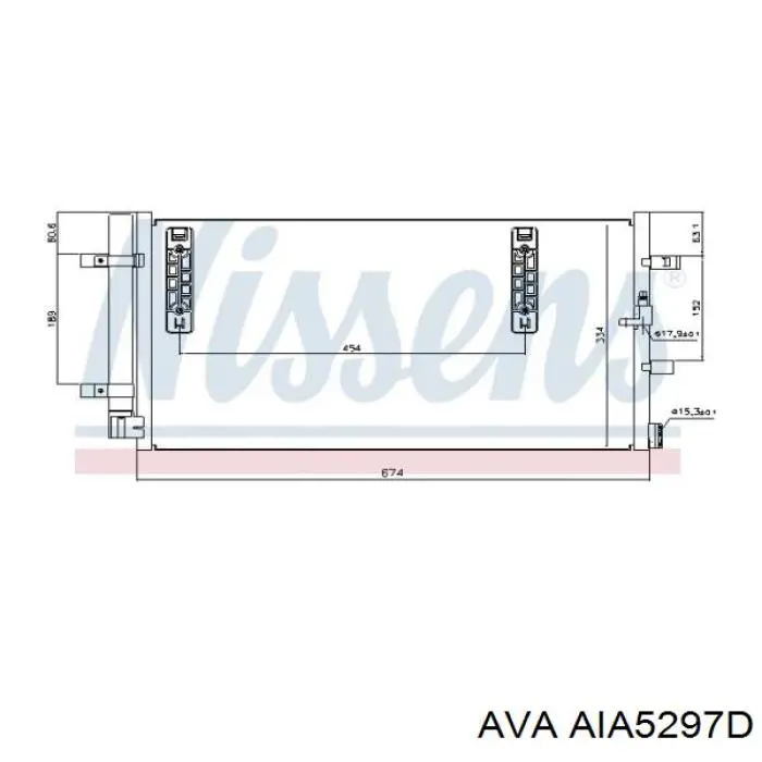 Конденсатор кондиционера AVA AIA5297D цена, от 86.78 USD