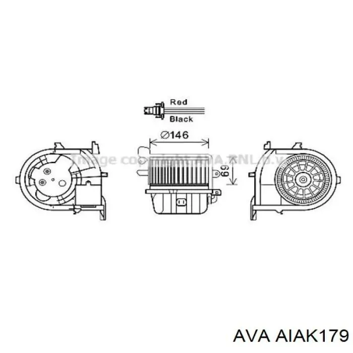 Компрессор кондиционера AIAK179 AVA