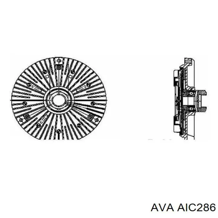Купить AIC286 AVA Муфта вентилятора охлаждения