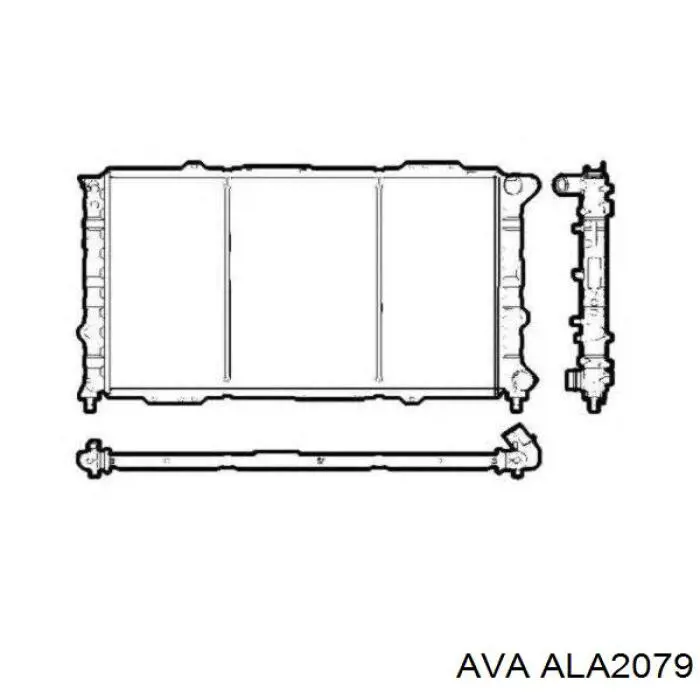 Радиатор 140708A2 Polcar