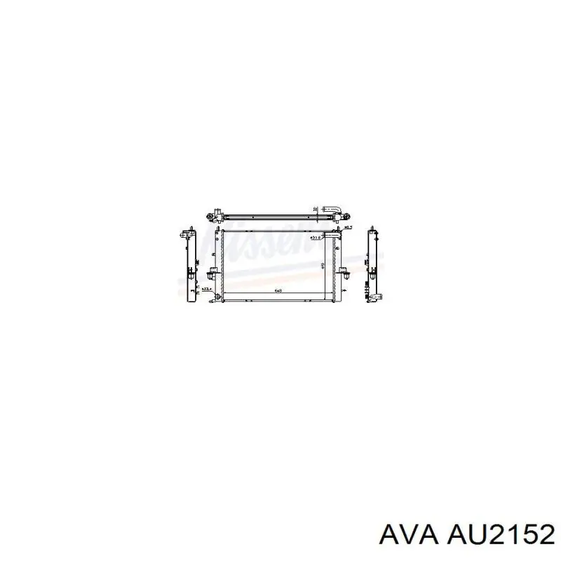 Радиатор AU2152 AVA