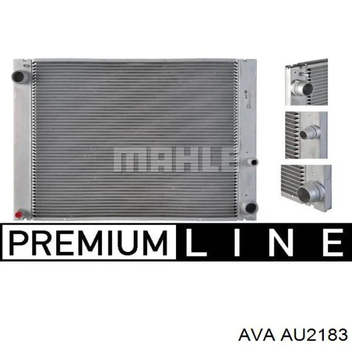 Радиатор охлаждения двигателя AVA AU2183 цена, от 224.14 USD